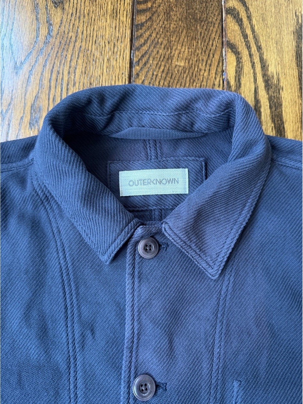 Outerknown Men’s Chroma Chore Blazer, Size Large in Dark Blue